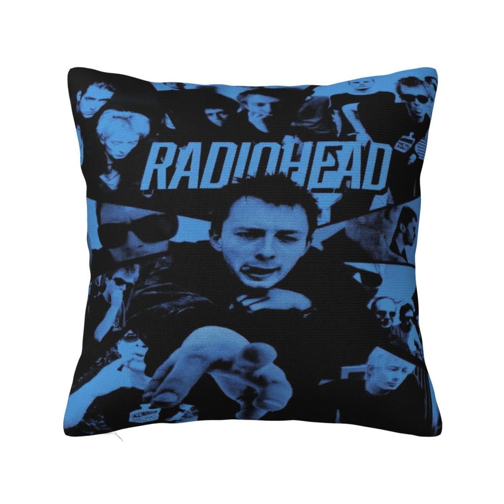 Radiohead Rock Metal Band Pillowcase Cushion Cover Throw Pillow Cover Soft And Sweet Chair Decoration Zippered Multi Size