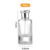 Refillable Atomizer Glass Perfume Bottle Clear Liquid Sprayer Portable Cosmetic Container  Travel