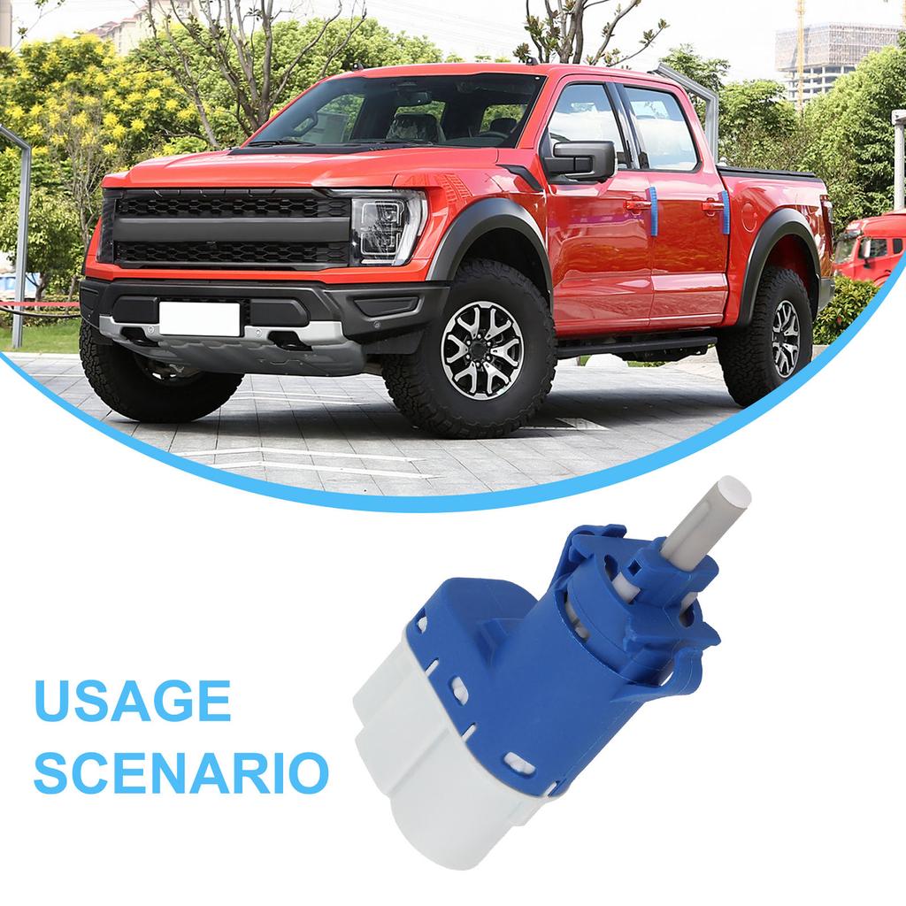 Cor da Peça de Reposição: Interruptor de Freio Azul+Branco Controle do Veículo Interruptor F-150 Substituição Direta Fácil de Instalar