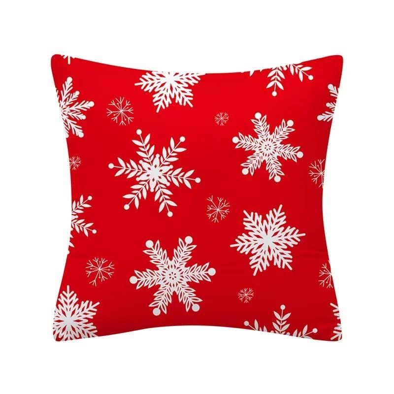 Christmas Themed Pillowcases Car Accessories Office Santa Claus Living Room Sofa Home Pillowcases