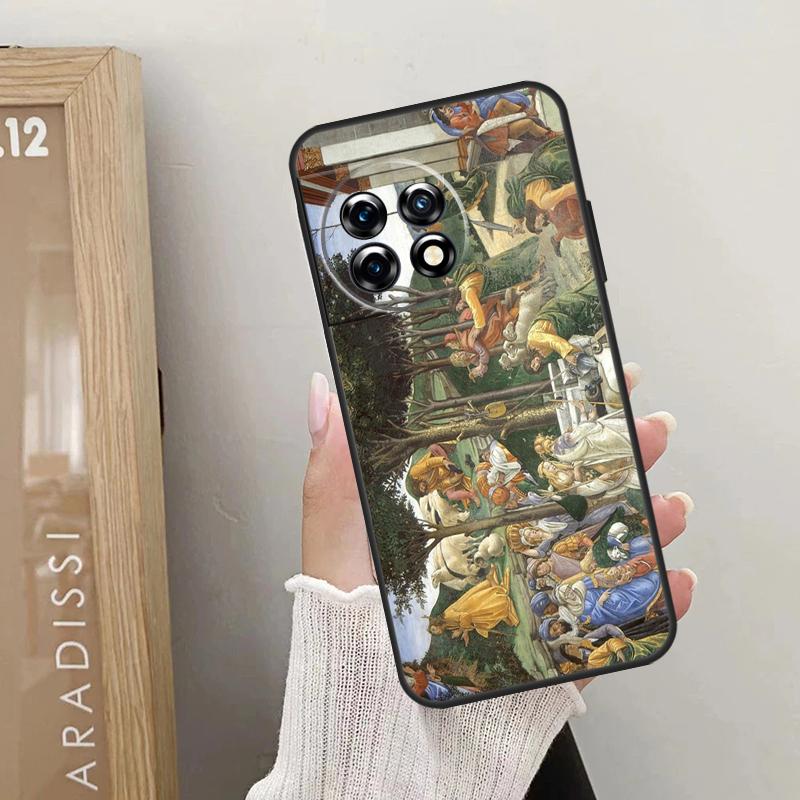 Pouzdro s renesančními uměleckými malbami pro OnePlus 12 11 9 10 Pro 9RT 10T 10R 12R OnePlus Nord 2 CE 3 Lite CE4 N10 N20 Kryt