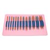 13 Pair Circular Knitting Needles and 4 Cables 10cm Dual Color Detachable Aluminum Weaving Needle Set for Scarves
