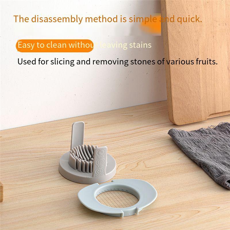 

AEE2-Egg Slicer, 3 In 1 Boiled Egg Cutter, With Stainless Steel Cutting Wires, Cut Eggs Into Thin Slices Wedges