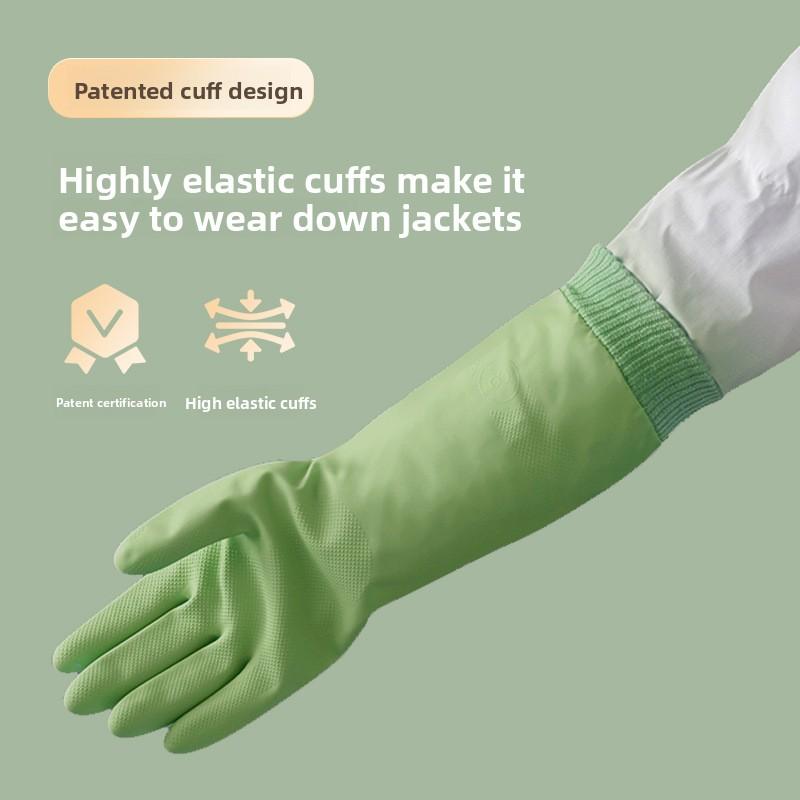 Durable Household Winter Thick Waterproof Gloves with Added Velvet
