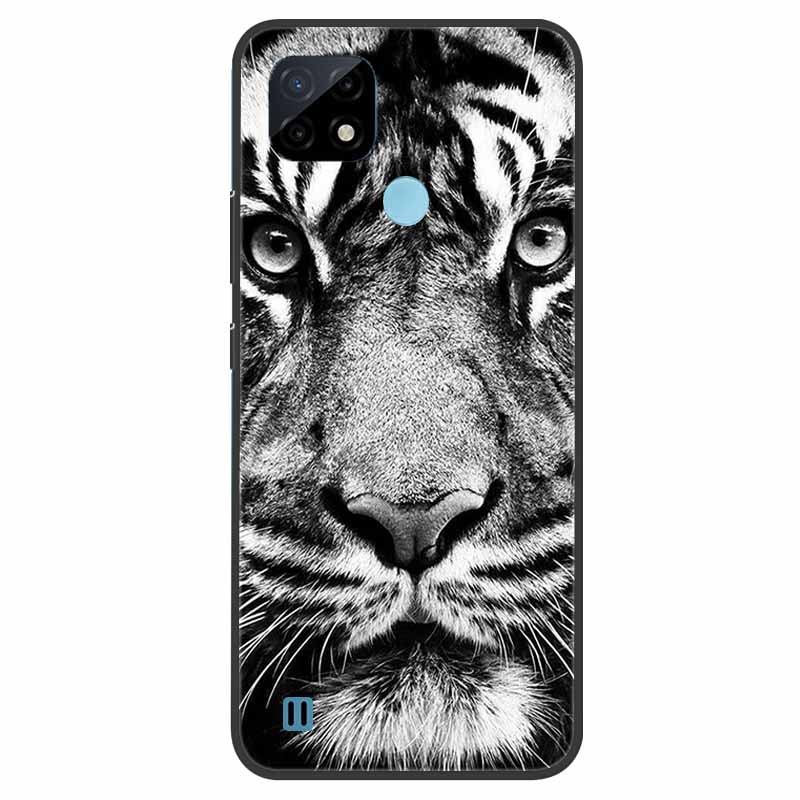 Pro Realme C21 Pouzdro Nárazuvzdorné Měkký silikon TPU Zadní kryt Pro Realme C31 C21Y C25S C25 Pouzdra na telefony Realme C21 C31 Roztomilý kreslený