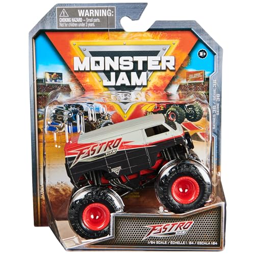 Monster Jam, Официальный монстр-трак Fastro Van, Литая машина, 1:Масштаб 64, Детская игрушка для мальчиков 3+