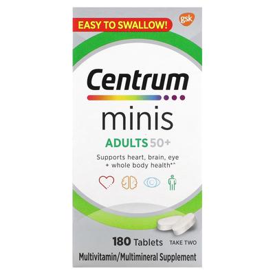Centrum, dla dorosłych 50 lat i starszych, minitabletki, 180 tabletek