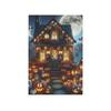 Halloween Banner, Garden & House Decor, Spooky Yard Sign, Outdoor Halloween Decoration, Haunted House Flag23*35in
