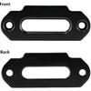Ucreative Aluminum Hawse Fairlead For ATV 2000-3500 LBs Winch 4 7/8" (124Mm) Mount Glossy (Black)