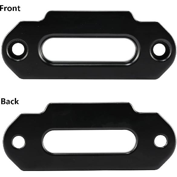 Ucreative Aluminum Hawse Fairlead For ATV 2000-3500 LBs Winch 4 7/8" (124Mm) Mount Glossy (Black)