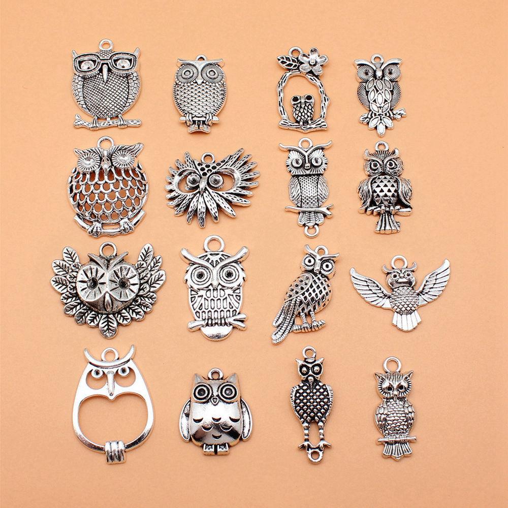 1 Set Mix Libel Bedels Vogel Hangers Voor Sieraden Maken Met Insectenthema