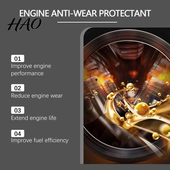 Engine Anti-Wear Protectant Additive Enhanced Performance Power Friction Protection Wear Minimization Long-lasting Oil Treatment Transmission