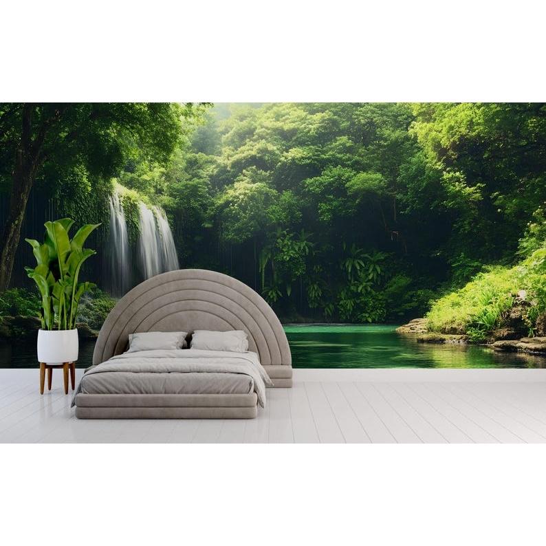 Waterfall Forest tapestry 75x100 чёрный