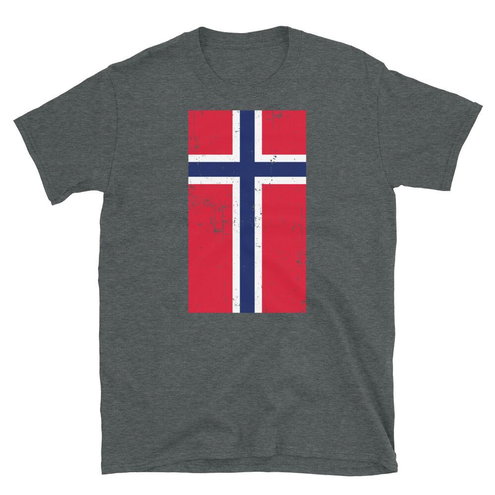 

Norway Europe Scandinavia Distressed Flag Short-Sleeve Unisex T-Shirt M