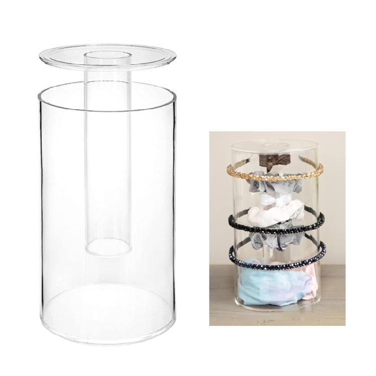 Multifunctional Display Case Headbands Holder Hair Jewelry Storage Case Acrylic Texture Present for Fashion Enthusiasts