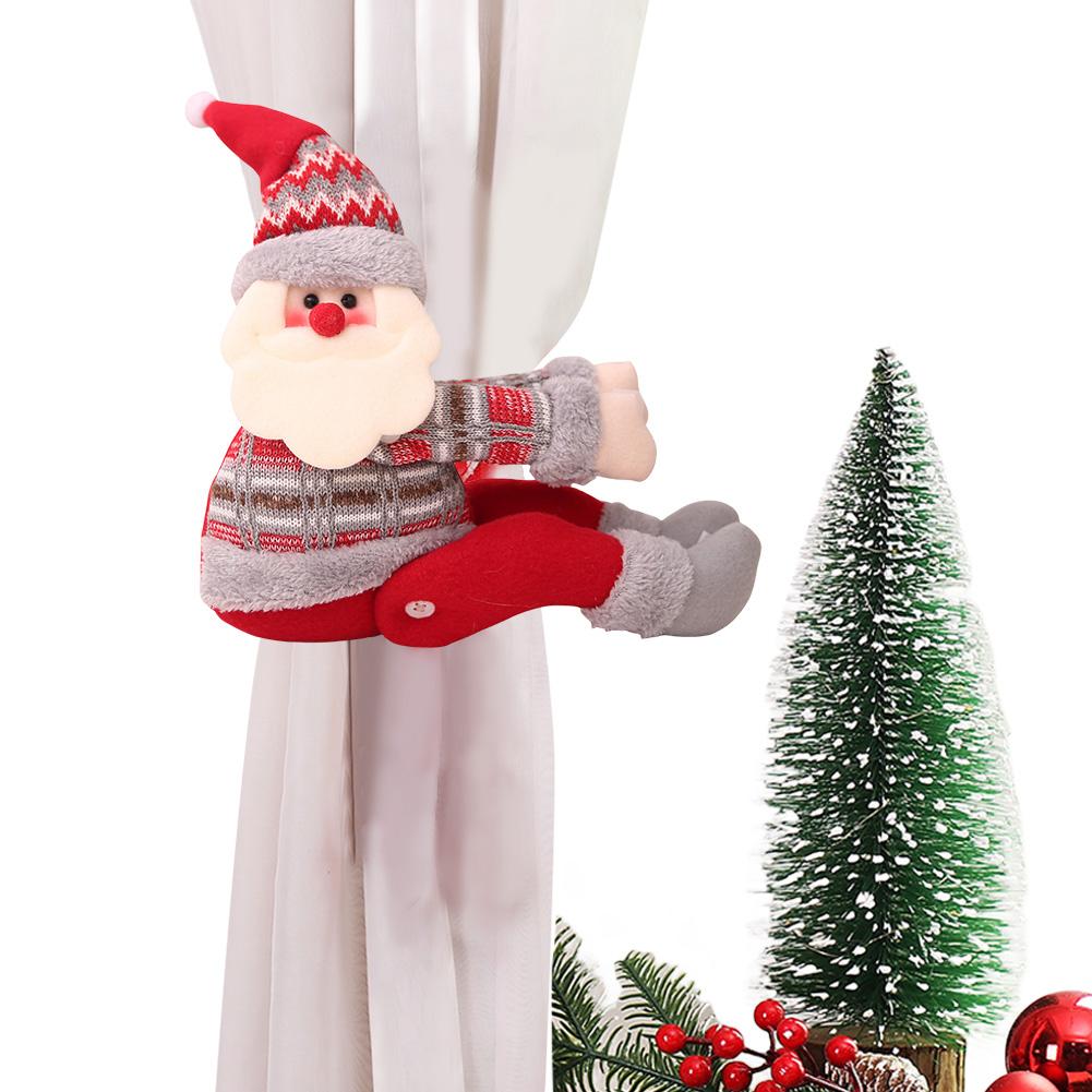 

Снеговик/Лось/Санта-Клаус Рождественская елка Верхушка Рождественский плюшевый декор для елки Винные бутылки занавески украшения