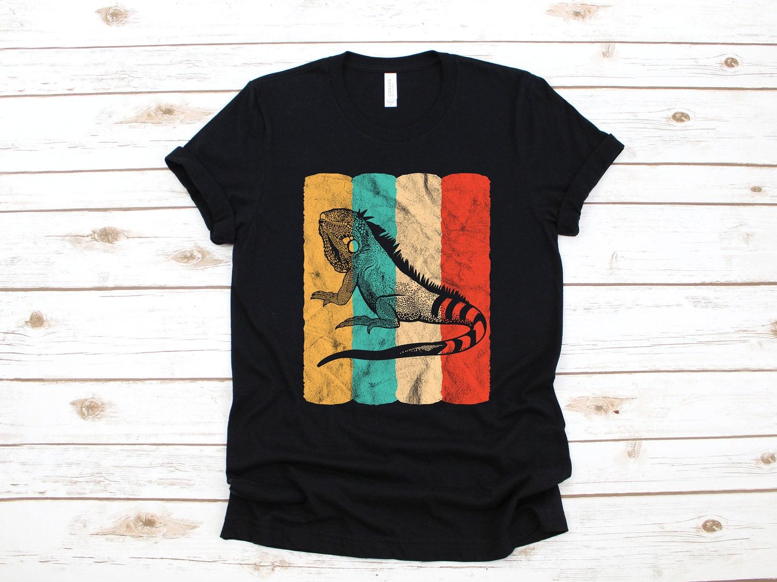 Retro Iguana T-Shirt, Iguana Shirt, Pet Iguana Tank Top, Reptile T-shirt, T-shirt,T-shirt, Kids Tee, Apparel Gift 2XL