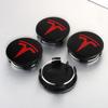 4pcs 56mm Black Silver Car Wheel Center Caps Rims Hub Cover Logo for Tesla Model 3 Y X S Hubcaps Auto Accessories