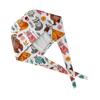 Stylish Animal Print Surgical Cap with Adjustable Tie Unisex, Breathable Cotton, Comfortable Fit for Medical Professionals