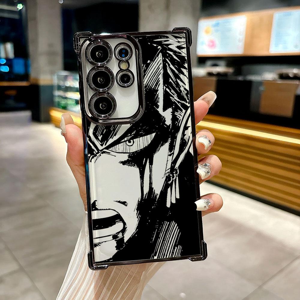 One Pieces Coque For Galaxy S26 Ultra Phone Case Sanji Zoro Luffy For Samsung S26 S25 S24 S23 S21 Ultra S20 FE S25 Plus 5G Cover