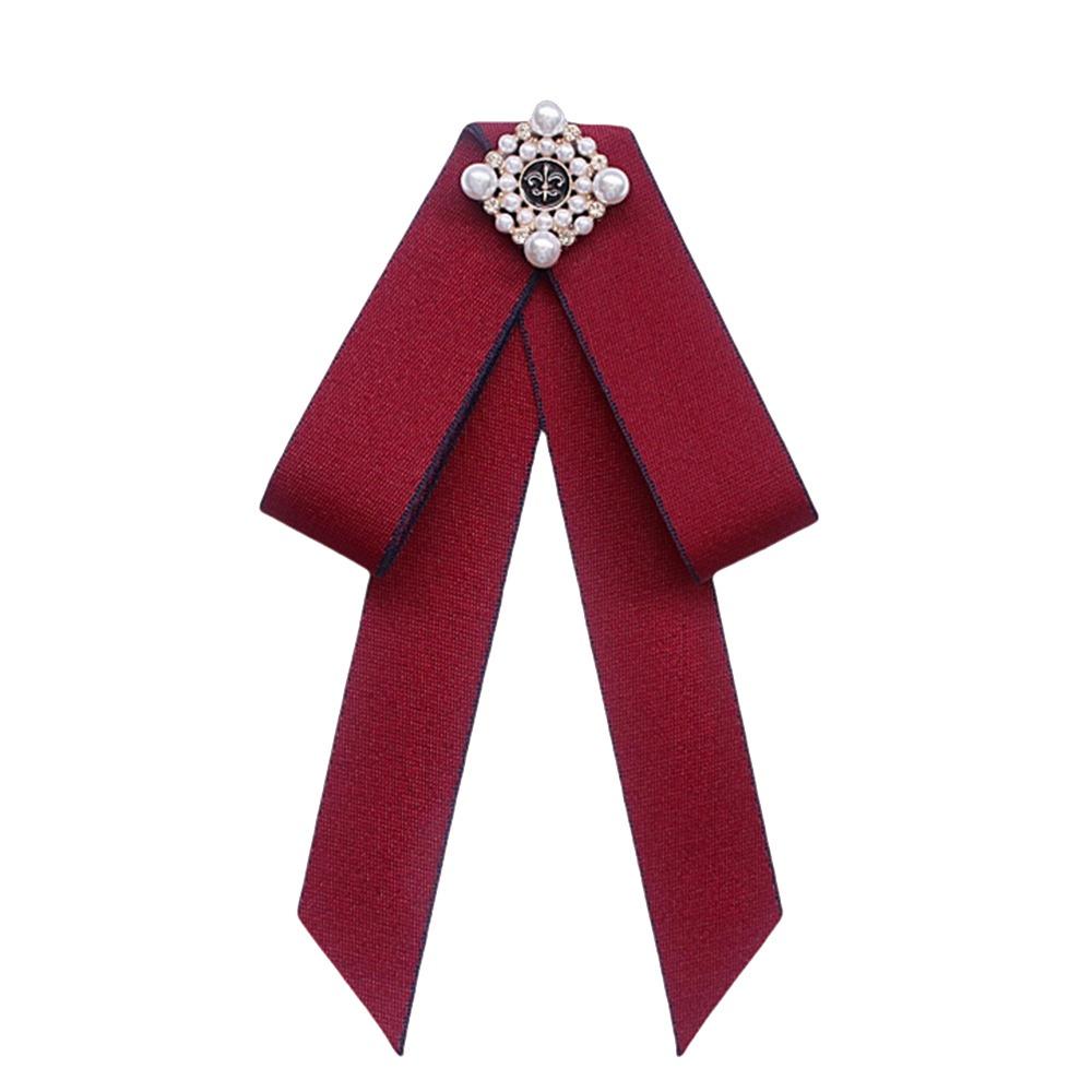 Vintage Style Bow Tie Brooch Collar Flower Ladies Jewelry Vintage Bow Tie  British Girls