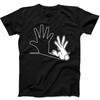 Rabbit Hand Shadow Art Cool Best Seller Funny Gift Tee Black T Shirt 22