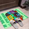 Geometry Dash Pattern Rug, Indoor/Outdoor Mat, for Picnic, Gameroom, Bedroom, Office, Living Room, Home Decor Carpet, Birthday Gift