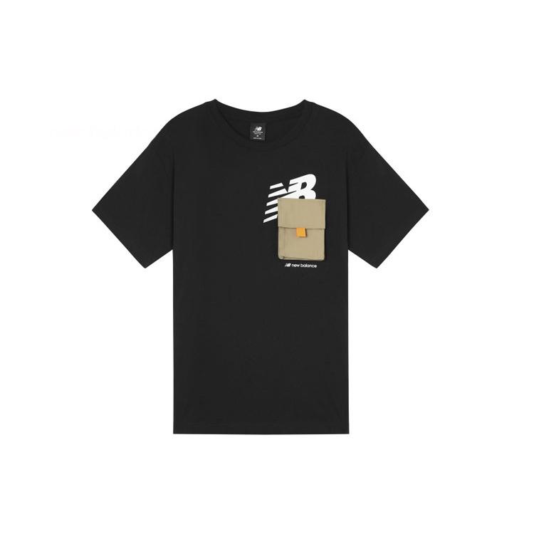 New Balance Safari Logo T-Shirt Asia Sizing  Black  Unisex AMT12355-BK XXL