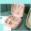 Elegant Leather Jewelry Organizer With Zipper For Travel And Gift Giving