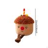 Birthday Cake Plush Toy Home Decoration Lovely Decorative Doll Stuffed Animal for Bedroom