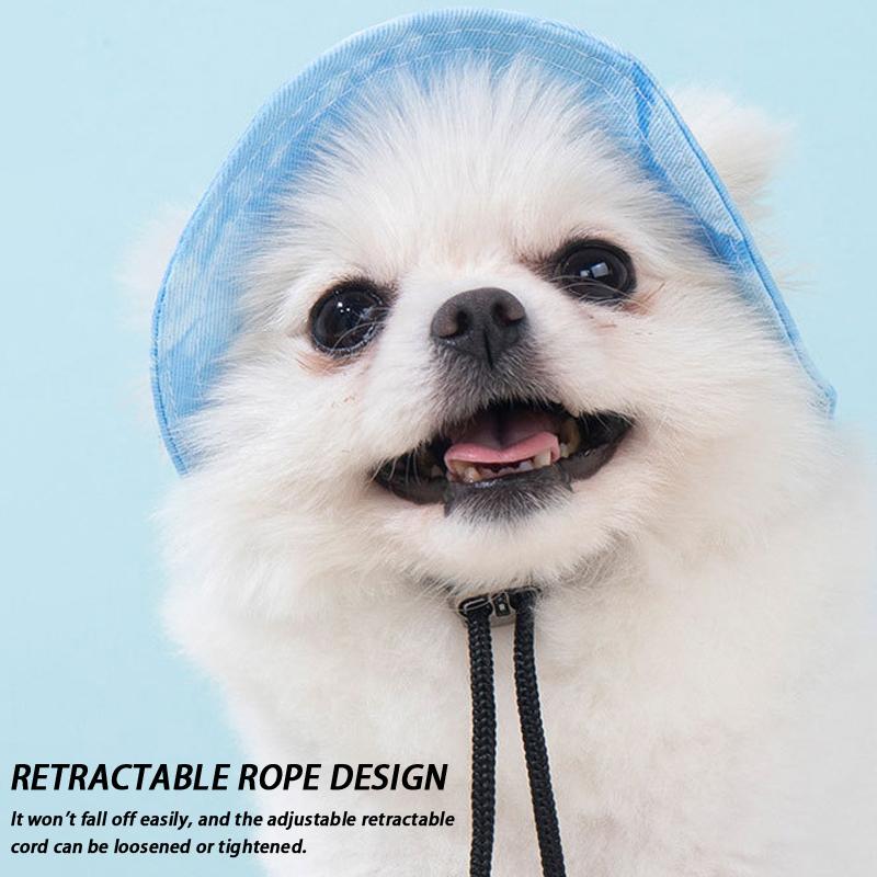 NEW Cat Hat Dog Sun Hat Ear-Exposing Head Cover Pet Fisherman Hat Head Accessory