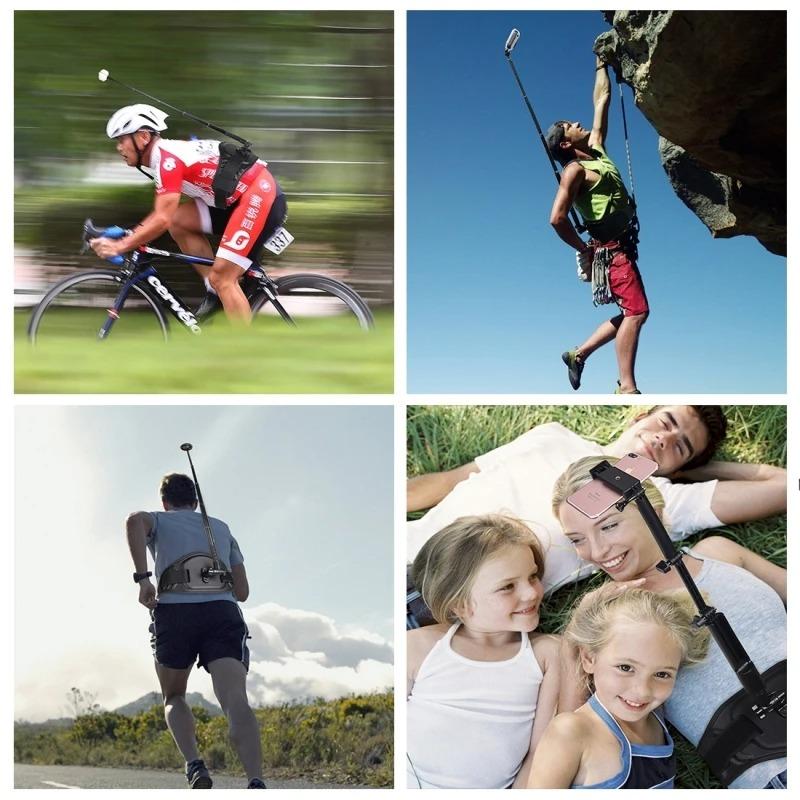 Kamera Hüftgurt Riemen Halterung Eva Pc Selfie Stick Hüft Halterung Für Gopro / Dji Osmo Pocket / Insta360 Panorama Kameras