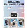 Tapo Outdoor Security Camera, Wired LAN Compatible, 24-Hour Monitoring, Dual Lens (Simultaneous 2-Way Recording), 2K Resolution, 3MP, 360° Pan/Tilt, 1