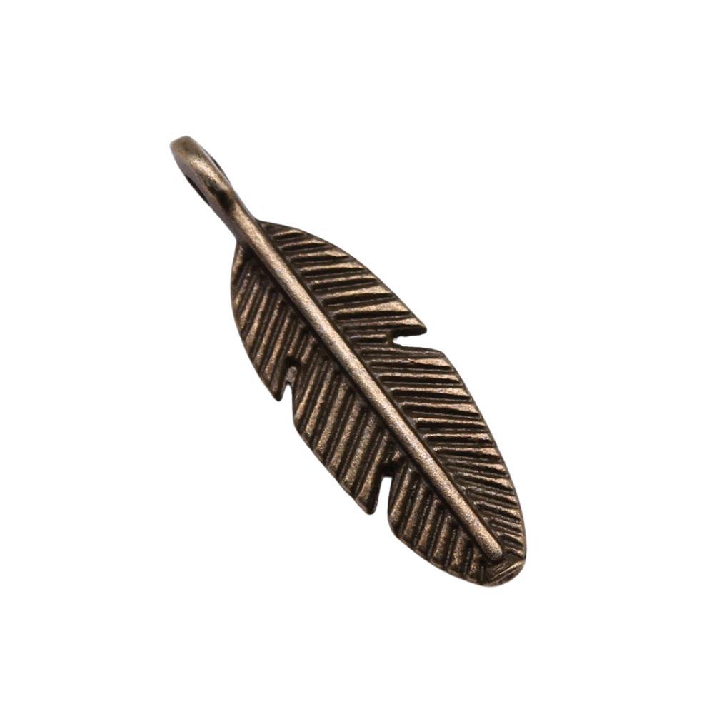 Feather Charms Multi Color Alloy Leaf Pendants For Boho Style DIY Jewelry Accessories