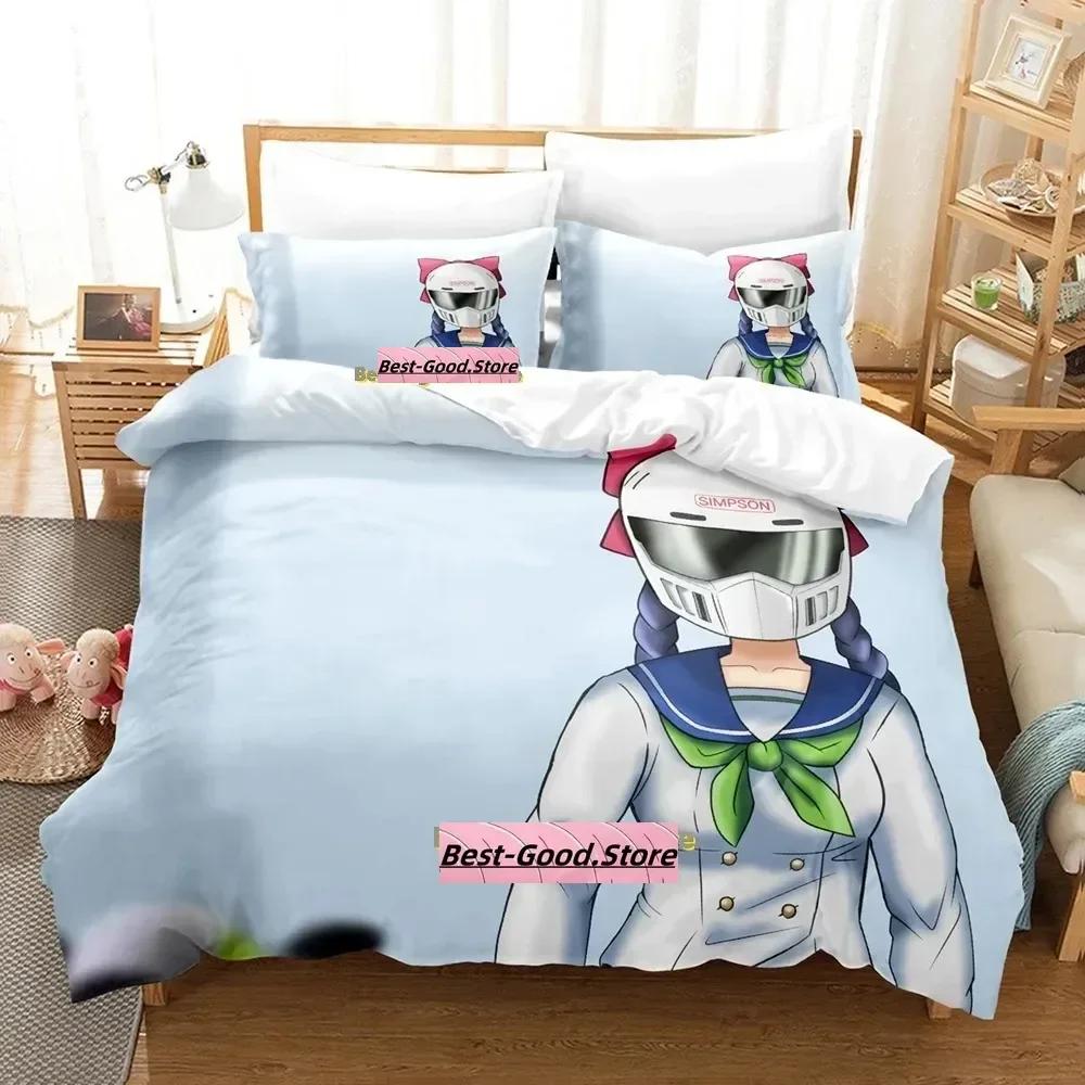 Bakuon!! Bedding Set Single Twin Full Queen King Size Bed Set Adult Kid Bedroom Duvetcover Sets 3D Print Anime Bed Sheet Set