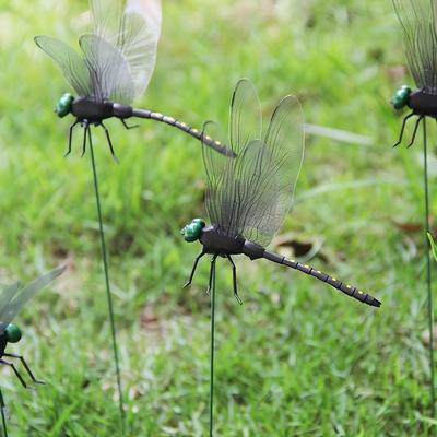 10 adet Dragonfly Bahçe Kazığı - Açık Hava Dekoru için Dayanıklı Plastik Bahçe İşaretleri, Dragonfly Açık Hava Dekoru Dragonfly Bahçe Dekoru