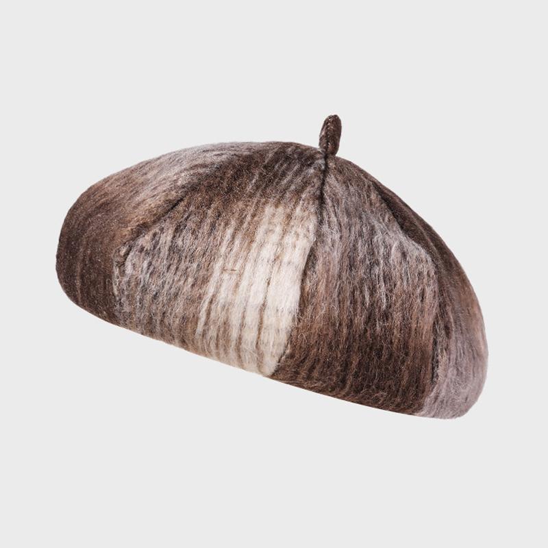 

Британский стиль Ретро Градиентный Берет Осенне-зимняя Шляпа Женская Восьмиугольная Шляпа Теплая Шляпа Художника хаки