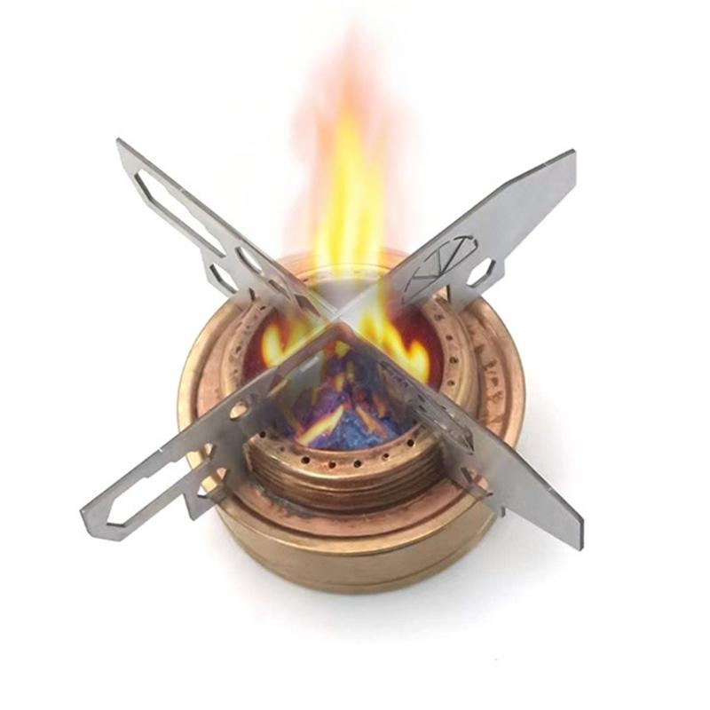 Portable Heat Resistant Alcohols Stove Support Rack Outdoor Camping Burners Bracket Stainless Steels Detachable Bracket
