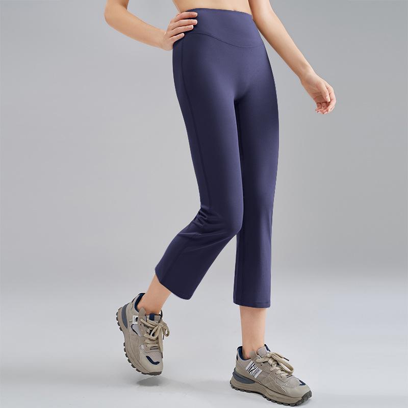 

Женские расклешенные облегающие штаны для йоги с высокой талией - Спортивные брюки для фитнеса с подъемом бедер L