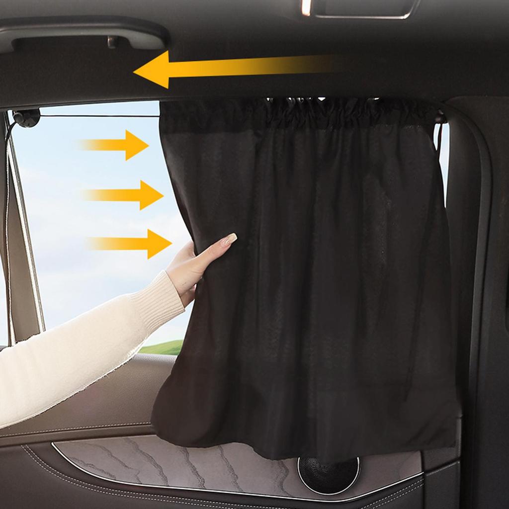 Car Curtains Suction Cup Blackout curtain Universal Sun Shade Cover Curtain Privacy Curtains UV Reflection Sunshade Protection
