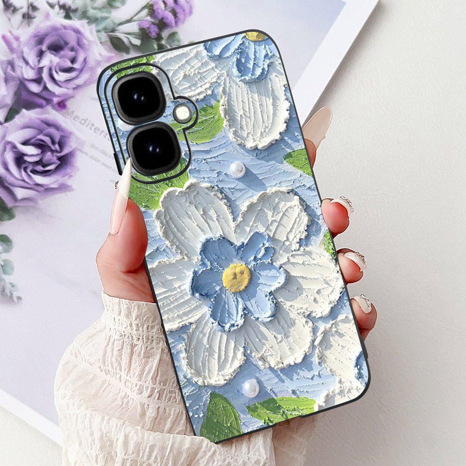 For Infinix Smart 10 2025 Elegant Floral Butterfly Phone Case For Infinix Smart10 Soft Silicone TPU Cases