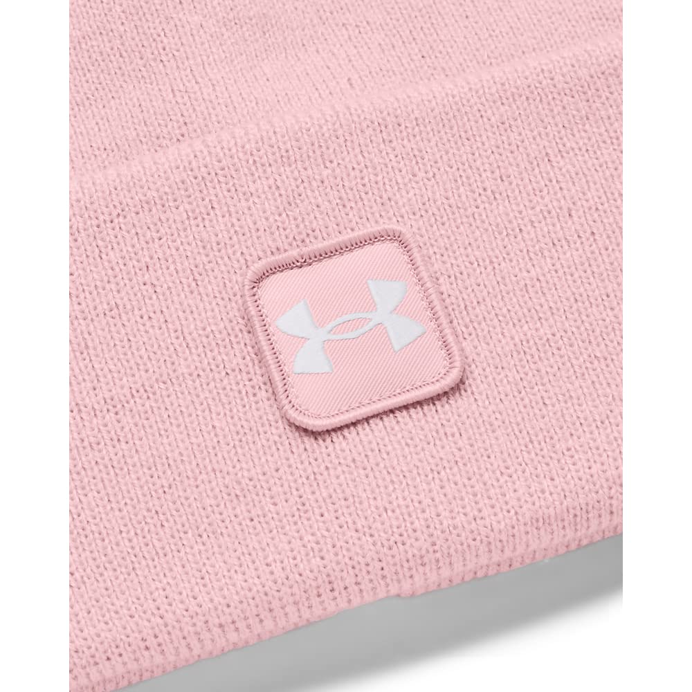 Under Armor Half Time Cuff Prime One Size Men's Beanie, (647) Pink/White,
