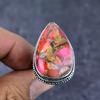 Natürlicher Kupfer-Rosa Turmalin 925er Sterlingsilber Schmuck Ringgröße 9 ET-4797