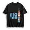 Cute Nurse Print Casual Daily Unisex T-Shirt Pure Cotton T-shirt