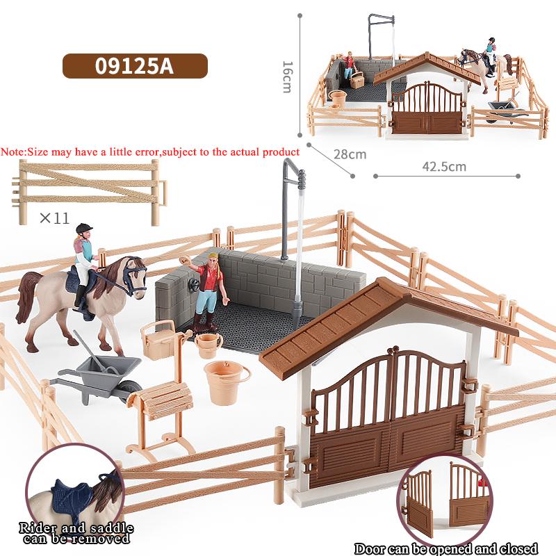 

Oenux Модель Фермерской Лошади для Скачек Фигурки Экшн Сделай Сам Конный Спорт Всадник Животные Фигурка Милая Образовательная Коллекция Детская Игрушка Подарок