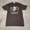 Das Neue Alphas Band T-Shirt | Gekröntes Elefanten Grafik T-Shirt Größe Klein Schwarz