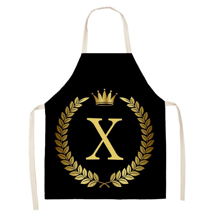 Golden Crown Letter Aprons Black Apron Apron Kitchen Apron for Men Apron Dress Garden Apron Cute Apron Chef Apron Maid Apron