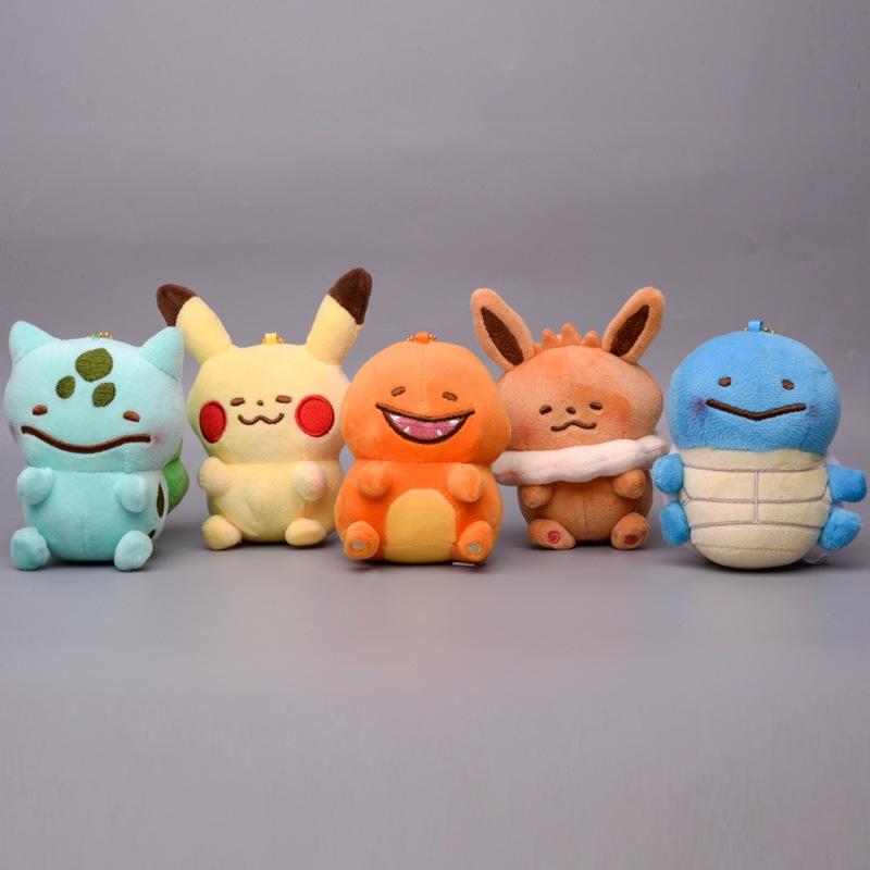 Bulbasaur Squirtle Pikachu Charmander Eevee Pluszowa Zawieszka Brelok