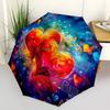 1pc Heartbeat Music Automatic Open/Close Umbrella with Windproof, 8-Rib Sturdy Canopy, Durable Ribs, Ideal for Gifts yy251117056