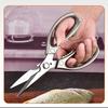 Aluminum Alloy Handle 3CR13 Stainless Steel Blade Kitchen Scissors Household Multifunctional Chicken Bone Cutting Shear